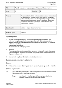 NZQA registered unit standard 27237 version 1  Page 1 of 4