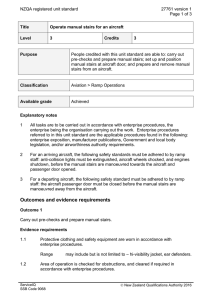 NZQA registered unit standard 27761 version 1  Page 1 of 3