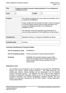 NZQA registered Australian standard 24492 version 2  Page 1 of 3
