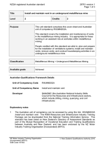 NZQA registered Australian standard 26761 version 1  Page 1 of 3