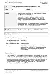 NZQA registered Australian standard 26763 version 1  Page 1 of 3