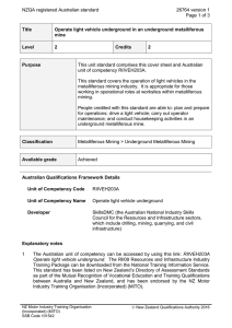 NZQA registered Australian standard 26764 version 1  Page 1 of 3