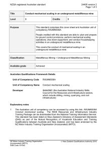 NZQA registered Australian standard 24495 version 2  Page 1 of 3