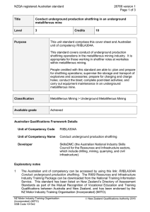 NZQA registered Australian standard 26766 version 1  Page 1 of 3