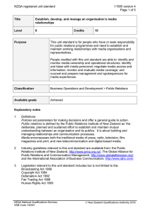 NZQA registered unit standard 11595 version 4  Page 1 of 5