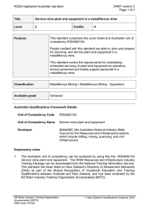 NZQA registered Australian standard 24467 version 2  Page 1 of 3