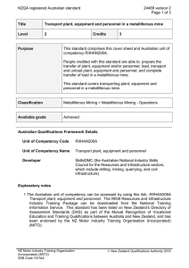 NZQA registered Australian standard 24468 version 2  Page 1 of 3