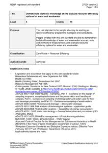 NZQA registered unit standard 27024 version 2  Page 1 of 5