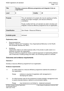 NZQA registered unit standard 27017 version 2  Page 1 of 3