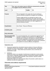 NZQA registered unit standard 27020 version 2  Page 1 of 4