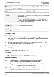 NZQA registered unit standard 27948 version 2  Page 1 of 3