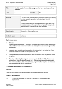 NZQA registered unit standard 27949 version 2  Page 1 of 3