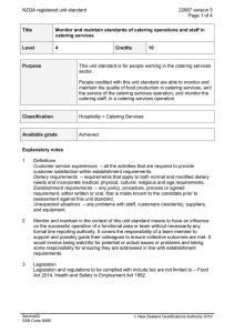 NZQA registered unit standard 22887 version 5  Page 1 of 4