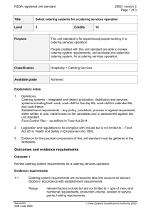 NZQA registered unit standard 28021 version 2  Page 1 of 3