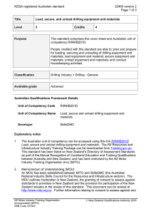 NZQA registered Australian standard 22460 version 2  Page 1 of 3