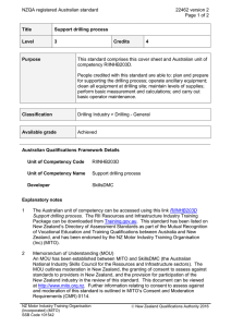 NZQA registered Australian standard 22462 version 2  Page 1 of 2