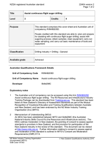 NZQA registered Australian standard 22464 version 2  Page 1 of 2