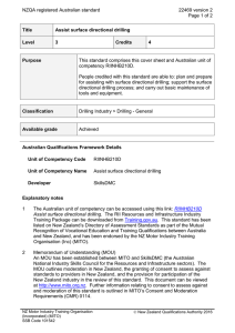 NZQA registered Australian standard 22469 version 2  Page 1 of 2