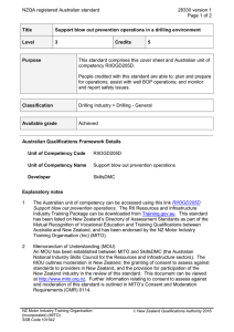NZQA registered Australian standard 28330 version 1  Page 1 of 2