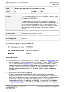 NZQA registered Australian standard 22476 version 2  Page 1 of 2