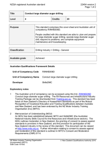NZQA registered Australian standard 22484 version 2  Page 1 of 2