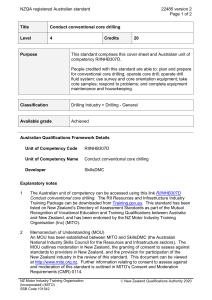 NZQA registered Australian standard 22485 version 2  Page 1 of 2
