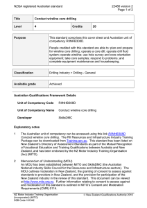 NZQA registered Australian standard 22486 version 2  Page 1 of 2