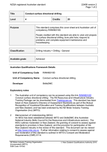 NZQA registered Australian standard 22488 version 2  Page 1 of 2