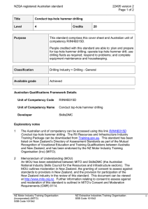NZQA registered Australian standard 22495 version 2  Page 1 of 2