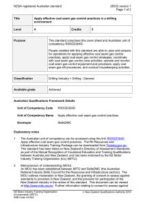 NZQA registered Australian standard 28332 version 1  Page 1 of 2
