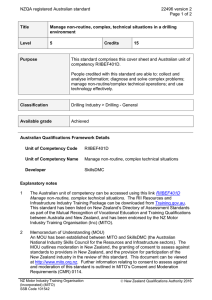 NZQA registered Australian standard 22496 version 2  Page 1 of 2