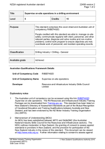 NZQA registered Australian standard 22498 version 2  Page 1 of 2