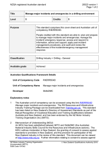 NZQA registered Australian standard 28323 version 1  Page 1 of 2