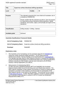 NZQA registered Australian standard 28325 version 1  Page 1 of 2