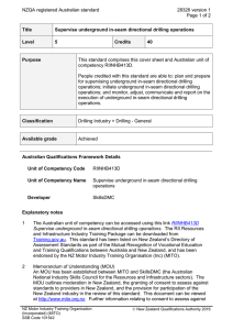 NZQA registered Australian standard 28326 version 1  Page 1 of 2