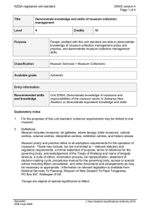 NZQA registered unit standard 20542 version 4  Page 1 of 4