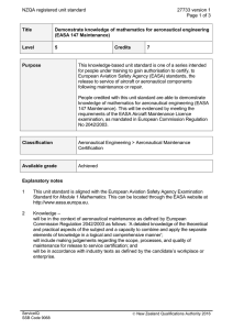 NZQA registered unit standard 27733 version 1  Page 1 of 3