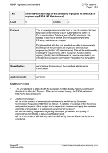 NZQA registered unit standard 27734 version 1  Page 1 of 3