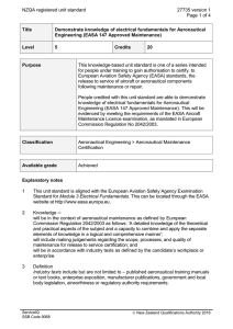 NZQA registered unit standard 27735 version 1  Page 1 of 4