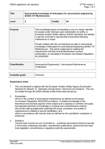 NZQA registered unit standard 27745 version 1  Page 1 of 3