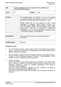 NZQA registered unit standard 20896 version 2  Page 1 of 5