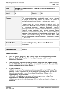 NZQA registered unit standard 20902 version 2  Page 1 of 5