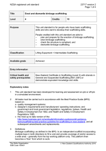NZQA registered unit standard 23717 version 2  Page 1 of 4