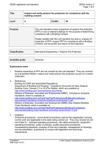 NZQA registered unit standard 26424 version 2  Page 1 of 4