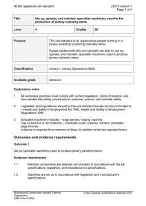 NZQA registered unit standard 28214 version 1  Page 1 of 3