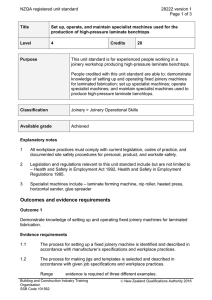 NZQA registered unit standard 28222 version 1  Page 1 of 3
