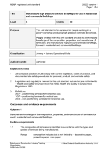 NZQA registered unit standard 28223 version 1  Page 1 of 4