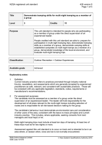NZQA registered unit standard 428 version 8  Page 1 of 5