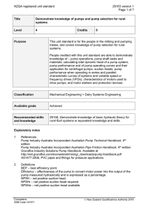 NZQA registered unit standard 29163 version 1  Page 1 of 7