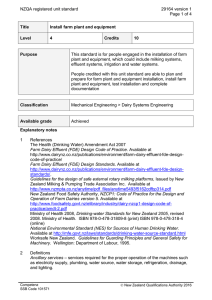 NZQA registered unit standard 29164 version 1  Page 1 of 4